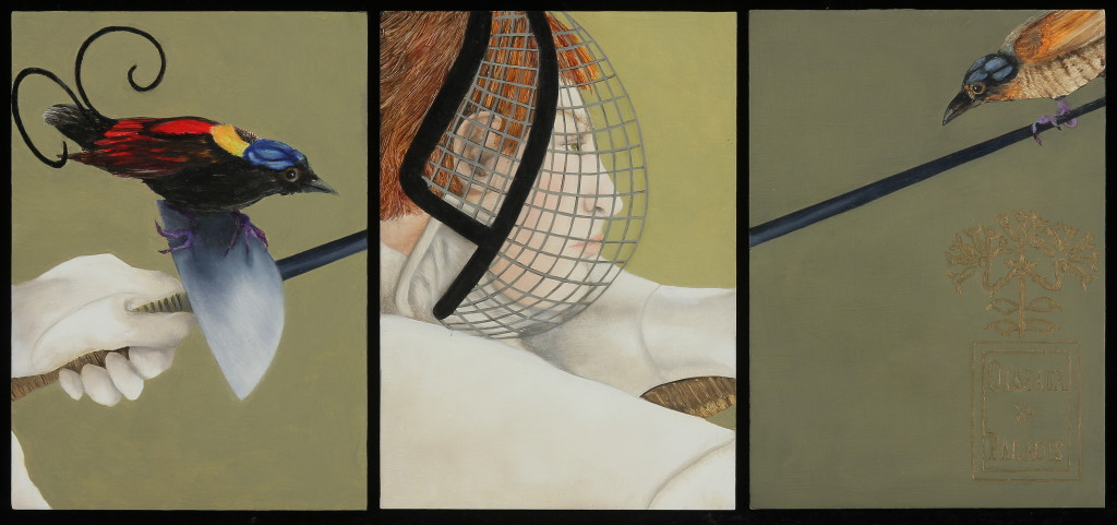 BIRDS OF PARADISE  |  triptych  |  7" x 15"